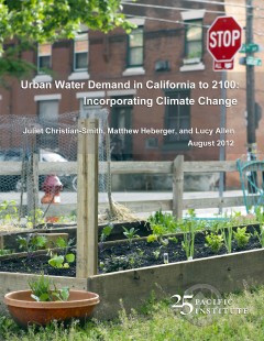 <a href=http://pacinst.org/publication/urban-water-demand-to-2100/>Urban Water Demand in California to 2100: Incorporating Climate Change</a>