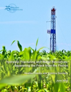 <a href=http://pacinst.org/publication/hydraulic-fracturing-and-water-resources-separating-the-frack-from-the-fiction/>Hydraulic Fracturing and Water Resources: Separating the Frack from the Fiction</a>